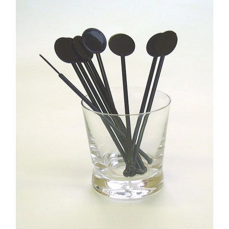 5000 x Disk head Cocktail Stirrers Swizzle Sticks, 7” (185mm), black, - Premium Home from Chabrias Ltd - Just £49.99! Shop now at Chabrias Ltd