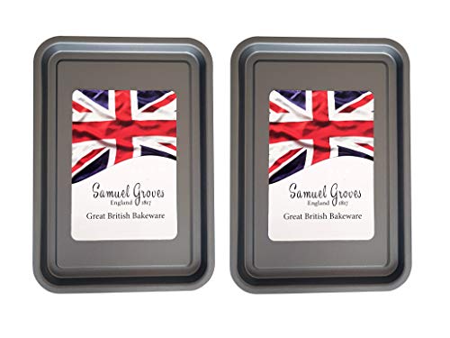 British Non-Stick Oven Baking Tray Twin Pack