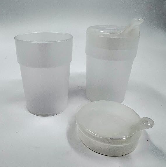 Chabrias Ltd 2 Pack - Clear, Wide Spout, Feeding Beakers - 200ml Autoclavable, Microwave Safe and Spill-Proof UK Made - Premium Kitchen from Chabrias Ltd - Just £8.99! Shop now at Chabrias Ltd