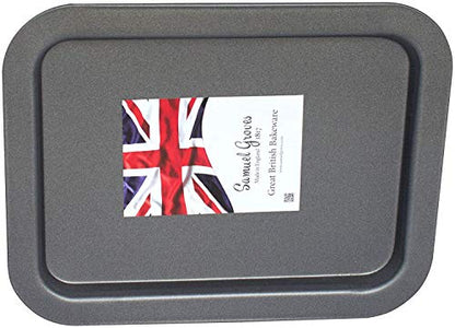 2X 36cm Large Baking Roasting Oven Tray Superior Double Coated Non Stick Made in England - Premium Kitchen from Chabrias Ltd - Just £12.99! Shop now at Chabrias Ltd