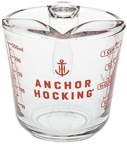 Anchor Hocking - 8 oz Measuring Cup - Premium Kitchen from Anchor Hocking - Just £5.99! Shop now at Chabrias Ltd