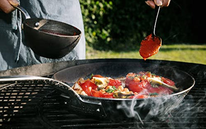 Carbon Steel Frying Pan with Handle - Premium Kitchen from Samuel Groves - Just £34.99! Shop now at Chabrias Ltd