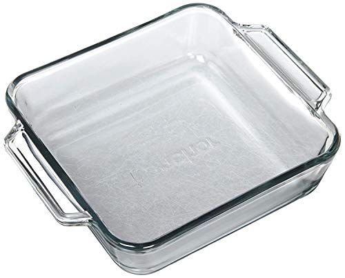 Anchor Hocking 8" 2 Litre Glass Square Cake Pan by Chabrias LTD