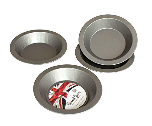 4X 6" British Non-Stick Round Quiche Tins