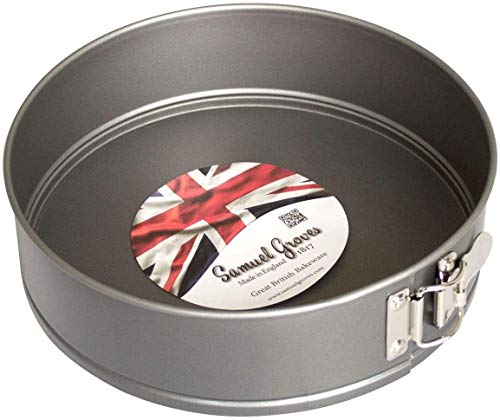 Samuel Groves Springform 19cm Sponge Cake Cheesecake Tin Non Stick Round Loose Base PFOA Free Made in England (7.5")