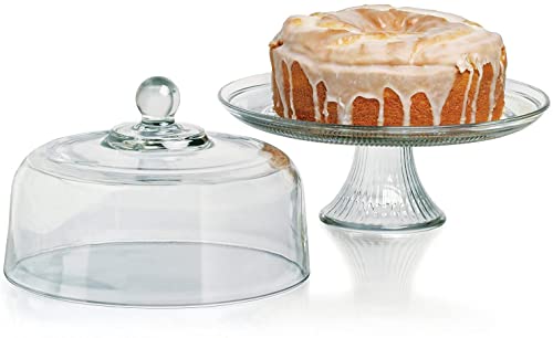 Canton Cake Dome with 12" Footed Cake Stand by Chabrias Ltd