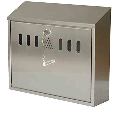 Wall Mounted Weatherproof Stainless steel Cigarette Ashtray for Offices or Pubs by Chabrias Ltd - Premium Home from Chabrias - Just £44.99! Shop now at Chabrias Ltd