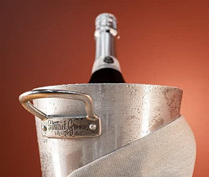 Deluxe Aluminium Stainless Steel Champagne Ice Bucket & Wine Coolers by Samuel Groves, British Made - Premium SAM from Chabrias - Just £29.99! Shop now at Chabrias Ltd