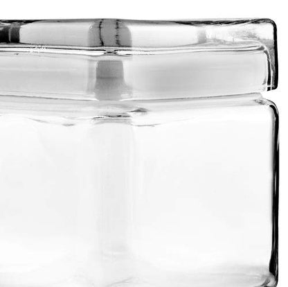 Set of 2 Anchor Hocking Storage Jars with Glass Lids