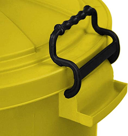 85 Litre Extra Large Heavy Duty Yellow Clip Bin Dustbin Recycling Bin Waste Bin - Premium BISS from Chabrias Ltd - Just £39.99! Shop now at Chabrias Ltd