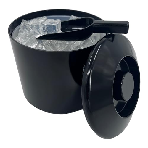 Chabrias Ltd Round Plastic Ice Bucket With Lid Double Walled Insulation for Bar Pub Man Cave Ice Cooler 4 Litres UK Made - Premium Furniture from Chabrias Ltd - Just £13.99! Shop now at Chabrias Ltd