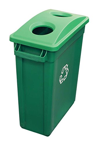 Chabrias Ltd Green Slim 87L Rectangular Plastic Container Slim Bin with Green Hinged Lid - Ideal for Home or Office Waste Management and Commercial Use (75.6 x 50.7 x 27.2 cm) - Premium Home from Chabrias - Just £69.99! Shop now at Chabrias Ltd