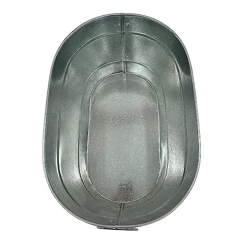 Galvanized Oval Ice Tub, 18"