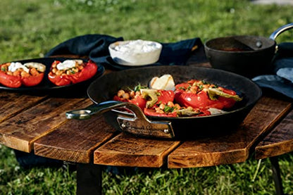 Carbon Steel Frying Pan with Handle - Premium Kitchen from Samuel Groves - Just £34.99! Shop now at Chabrias Ltd