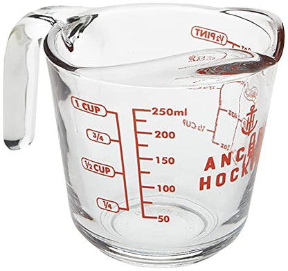 Anchor Hocking - 8 oz Measuring Cup - Premium Kitchen from Anchor Hocking - Just £5.99! Shop now at Chabrias Ltd