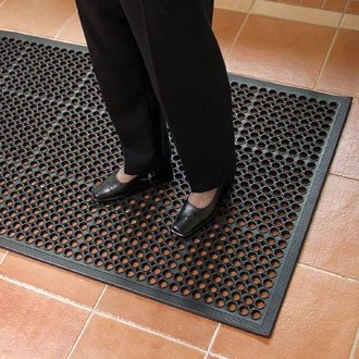 Rubber Anti - slip / Anti - Fatigue Matting - (1.5 x 0.9 m) - create a safe entrance / working area - Premium Furniture from Chabrias Ltd - Just £39.99! Shop now at Chabrias Ltd